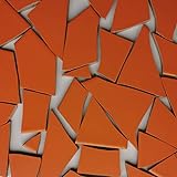 Fliesenbruch frostfest verschiedene Mixe Mosaik Bruchfliesen (1.0, orange-rot K460)