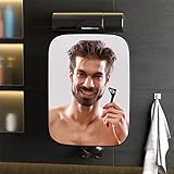 TOUCHBeauty Duschspiegel für Männer, 3-fache Vergrößerung Rasierspiegel mit Rasiererhalter, 360 Grad…