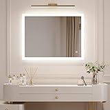 Boromal Badezimmerspiegel mit Beleuchtung 40x60cm Badspiegel mit Antibeschlag Dimmbar 3000-6500K Kaltweiß…