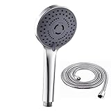 1.5m Shower Head With PVC Hose Anti-Limescale Handheld Shower Head With 5 High Pressure Water Saving…