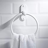 Hovico Handtuch-Ringe für Bad und Küche, geeignet für Badezimmer, Küche und Badezimmer weiß