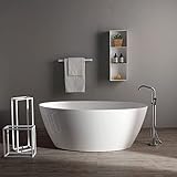 Moderne Badewanne aus Mineralguss freistehend | Serena