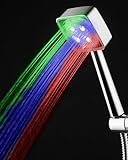 JINYOMFLY LED Duschkopf mit Farbwechsel, Duschkopf mit Licht, LED Handbrause 7 Farben Licht Automatische,…