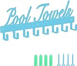 Pool-Handtuchhalter für Badezimmer, Wandhalterung, Handtuchhalter mit 8 Haken zum Aufhängen, strapazierfähig,…