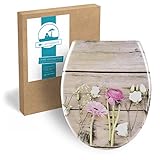 Calmwaters® WC Sitz Blumen-Motiv Wild Flower mit doppelter Absenkautomatik, antibakteriell, abnehmbar,…
