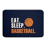 Feelyou Basketball-Badteppich, 3D-Ball, Sport-Badezimmerteppich, Jungen, Mädchen, Damen, Herren, blau,…