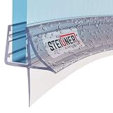 STEIGNER Duschdichtung, 30cm, Glasstärke 6/7/ 8 mm, Vorgebogene PVC Ersatzdichtung für Runddusche, UK09