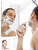 Rasierspiegel Duschspiegel 14cm*18cm für Badezimmer inkl. 1 Langlebiger Klebehaken zum aufhängen für…