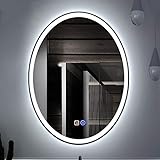 Ovaler Badezimmer Kosmetik-LED-Spiegel für Wandspiegelbeleuchtete Badezimmerspiegel mit Beleuchteter…