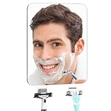 EUAIAJ Beschlagfreier Rasierspiegel für Dusche mit Rasiererhalter, Anti-Beschlag-Spiegel für Badezimmer,…