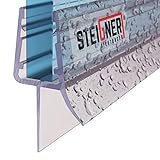 STEIGNER Duschdichtung, 100cm, Glasstärke 5/6 mm, Gerade PVC Ersatzdichtung für Dusche, UK33-06