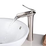 Wasserfall Wasserhahn Bad, Beelee Wasserhahn Waschbecken für Badezimmer, Einhandmischer Waschtischarmaturen,…