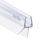 Wellba Premium Duschtür Dichtung (1x 60cm) für 6mm 7mm 8mm gerade Glastür Stärken - Wasserabweisende…