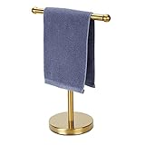 Handtuchhalter, goldfarben, Handtuchhalter mit schwerem Boden, Arbeitsplatte, Handtuchhalter für Badezimmer,…