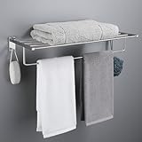 RRAJJ Robuster Handtuchhalter für Badezimmer, SUS304, solider Handtuchhalter mit einem Handtuchstangen…