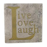 Blue Sky Ceramics Live Love Laugh-Steinfliese, 10,2 x 10,2 cm