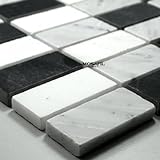 Marmor Mosaik Fliesen Schwarz Weiss Grau Mix