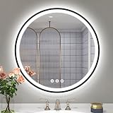 STARLEAD Badezimmerspiegel mit LED-Beleuchtung, 600 mm, IP44-Bewertung, beleuchteter Badezimmerspiegel…