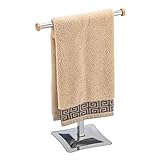 ZCDCP Handtuchhalter Ständer, T-Form Edelstahl Handtuchhalter für Badezimmer Arbeitsplatte mit Metallsockel,…
