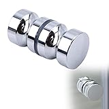 Rakiuty Dusche Tür Doppel Knopf,Türknopf Duschtürgriff,Duschtürgriffe,Dusch-Glastürgriffe Badezimmer…
