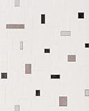 Küchentapete Stein Tapete EDEM 584-20 Vinyl Tapete Fliesen Kacheln Mosaik Optik Bad Flur hochwaschbar weiß grau schwarz