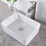 Lordear 24X16 Modern Rechteck Badezimmer Above Porzellan-Keramik-Behälter Vanity Sink Art Basin BS-F1612…