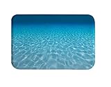 A.Monamour rutschfest Saugfähig Waschbar Badematte Blauer Ozean Unterwasser Wasser Textur Hintergrund…