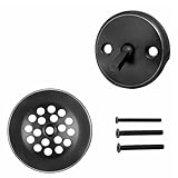 Trip Lever Tub Trim Kit Set with Trip Lever Overflow Face Plate, Trip Lever Bathtub Drain with Strainer,…