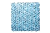 Croydex Bubbles Phthalatfreie Badewannenmatte aus PVC, 530 x 530 mm, blau