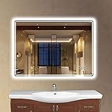 Plumbsys LED Badspiegel Badezimmerspiegel 50x70cm mit 3-Farben des Lichts Beleuchtung Antibeschlag Wandspiegel…