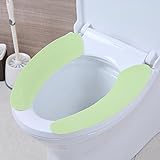 CHCUAN Toilettensitz Beheizte Flanellpaste Toilettenmatte Waschbar Sitzkissen Aufkleber Elektrostatisch