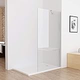 MIQU Walk in Dusche Duschwand Duschtrennwand Duschabtrennung 70 x 195 cm ESG NANO Glas SA70
