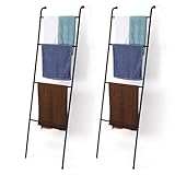 2 Stück Deckenleiter dekorativer Handtuchhalter für Badezimmer, Wandlehnung aus Metall zum Trocknen…