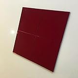 Wandfliesen, quadratisch, kindersicher, bruchsicher, roter Spiegel, 20 Stück, 1 x 1 cm