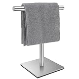 Mutclord Quadratischer Handtuchhalter in T-Form, freistehend, für Badezimmer oder Küche, mit SUS304…