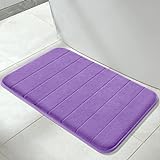 Yimobra Memory-Foam-Badematte Large Size 31.5 x 19.8 Zoll Maximale Saugfähigkeit Non-Slip Lavendel