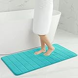 Homaxy Memory Foam Badezimmer Badeteppiche Saugfähige Rutschfester Badvorleger Waschbar Badematte -…
