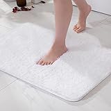 MIULEE Badematte Weiche Badteppich rutschfest Badvorleger Fußmatte Badzimmermatte Bettvorleger Flauschig…