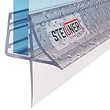 STEIGNER Duschdichtung, 30cm, Glasstärke 6/7/ 8 mm, Gerade PVC Ersatzdichtung für Dusche, UK09
