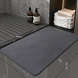 BeerMmay rutschfeste Badematte Wasserabsorbierende Kieselgur Fußmatten Für Bad Badezimmer Toilette Küche…