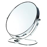 TUKA Kosmetikspiegel 7 Fach Vergrößerung Faltbar, 8 inch Tischspiegel Doppelseitig, Drehbar Verchromten…
