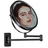 AusDaur Kosmetikspiegel Wandmontage 8 Zoll 1X/10X Vergrößerungsspiegel 360 Grad Schwenkbar Schminkspiegel…