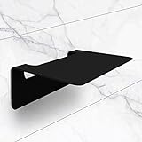 tradeNX Badablage ohne Bohren - Edelstahl schwarz 14 cm - Selbstklebende Ablage für Bad, Dusche und…