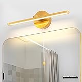 TYhogar LED Spiegelleuchte Badezimmer 40cm, 12W LED Moderne Bilderleuchte Mit Schalter, Spiegelleuchte…