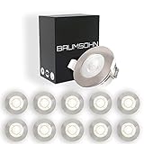 Baumsohn® LED Spots Badezimmer flach 230v 5 Watt Bad - 10er Set LED Spots 230v flach weiß - LED Spots…