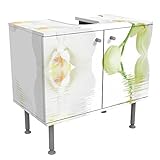 Apalis Waschbeckenunterschrank Wellness Orchidee 60x55x35cm, schmal, 60cm breit, höhenverstellbar, Design…