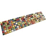 TA401 Keramik-Mosaiksteine, klein, quadratisch, mehrfarbig 3x12 Inch Sample Multi-Colors