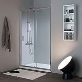 KIAMAMI VALENTINA Duschnische mit Schiebetür 100 cm aus 6 mm Glas | New Giada