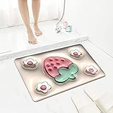 Super Absorbent Floor Mat,3D Absorbierende Bodenmatte,Duschvorleger,Superabsorbierenden Badematte,Microfibre…