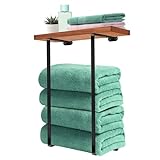 Handtuchhalter Wand - KKMOL Handtuchregal Badezimmer丨Handtuch Aufbewahrung Bad丨Gästehandtuchhalter丨Wand…
